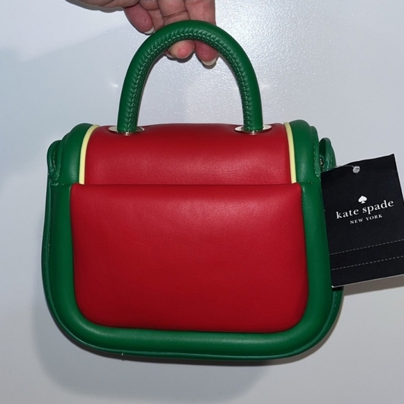RAFFLE GIVEAWAY:KATE SPADE:Kate Spade Puffy Watermelon Top Handle Crossbody NWT - Picture 9 of 11